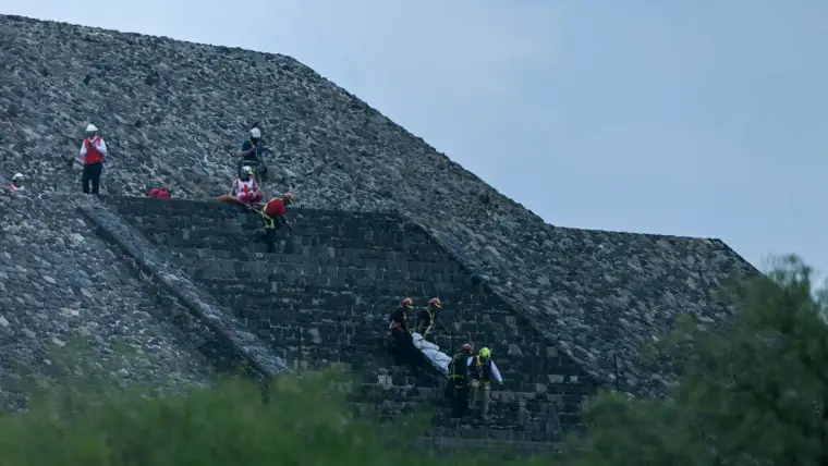 tiroteo Teotihuacán escena investigada por autoridades con evidencias y seguridad reforzada