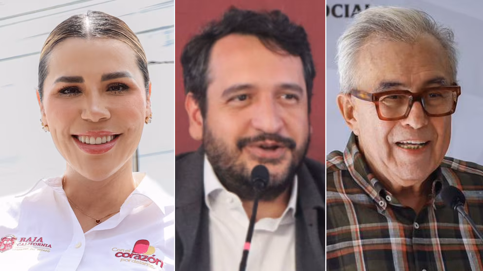 Marina del Pilar, Andy López Beltrán y Rubén Rocha Moya enfrentan polémicas que generan presión sobre Morena.