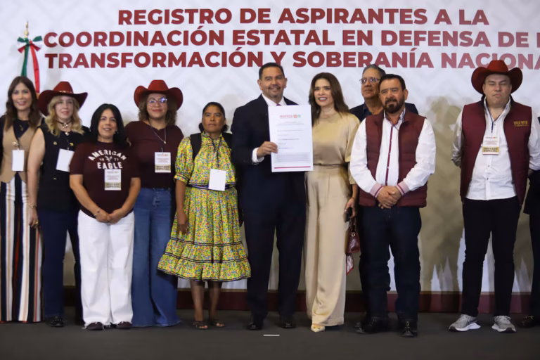 Andrea Chávez y Cruz Pérez Cuéllar, principales aspirantes de Morena rumbo a la elección por la gubernatura de Chihuahua en 2027.